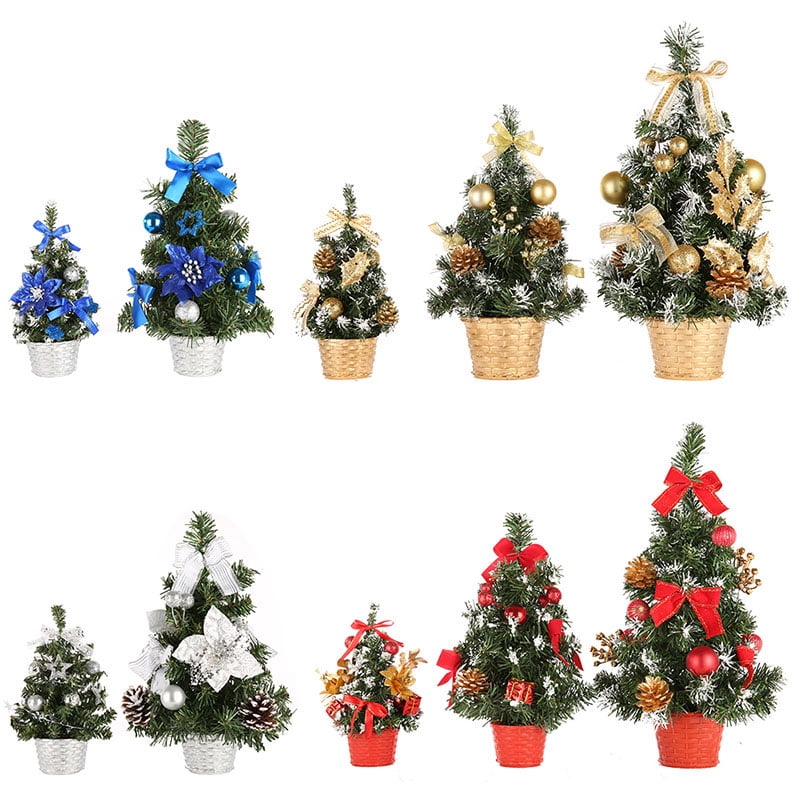ENJOY 20/30/40cm Mini Christmas Trees Pine Tree Desktop Xmas