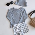 thumbnail image 1 of Traje de baño de manga larga dividido para niños Traje de baño con protección solar para bebés Traje de baño de aguas termales de ángulo plano para bebés, 1 of 6