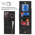 thumbnail image 4 of Dteck for Samsung Galaxy Note20 Ultra Case with Card Holder, RFID Blocking PU Leather Galaxy Note20 Ultra Wallet Case with Ring Kickstand, Magnetic Back Flip Case Note20 Ultra 5G Slim Cover,Black, 4 of 8