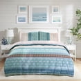 thumbnail image 2 of HAOK Duvet Cover Set Queen Size, 3 Pieces Soft Washed Microfiber Duvet Cover with Zipper Closure & Corner Ties, Green & Brown & White, 2 of 7