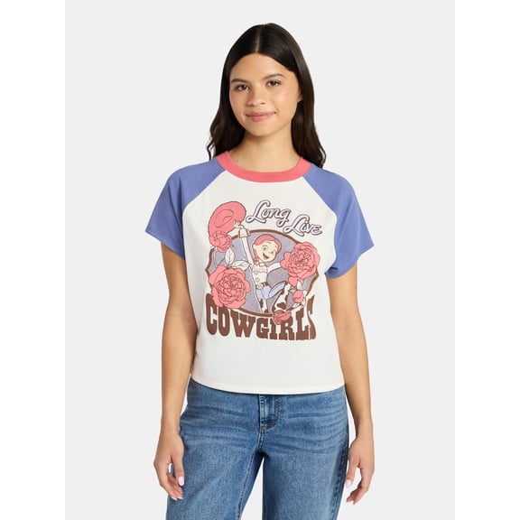 Toy Story Jessie Women's Cowgirls Graphic Tee with Short Sleeves, Sizes XXS-XXL