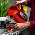 thumbnail image 5 of OVENTE Electric Hot Water Kettle 1.7 Liter, 1100 Watt Portable Stainless Steel Tea Maker with 5 Temperature Heat Control Setting Keep Warm Feature Auto Shut-Off and Boil Dry Protection, Red KS58R, 5 of 8