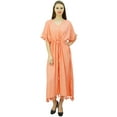 thumbnail image 3 of Bimba Women's Designer Tassel Kaftan Dress Kimono Sleeve Long Maxi Coverup Gown, 3 of 9