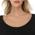 thumbnail image 3 of Floreo 10k Yellow Gold 1.2mm Solid Anchor Mariner Mirror Chain Necklace, 16 Inch, 3 of 4