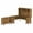 Fresh Walnut, variant on Pemberly Row Engineered Wood 72W L Shaped Desk with Hutch & File Cabinet - White