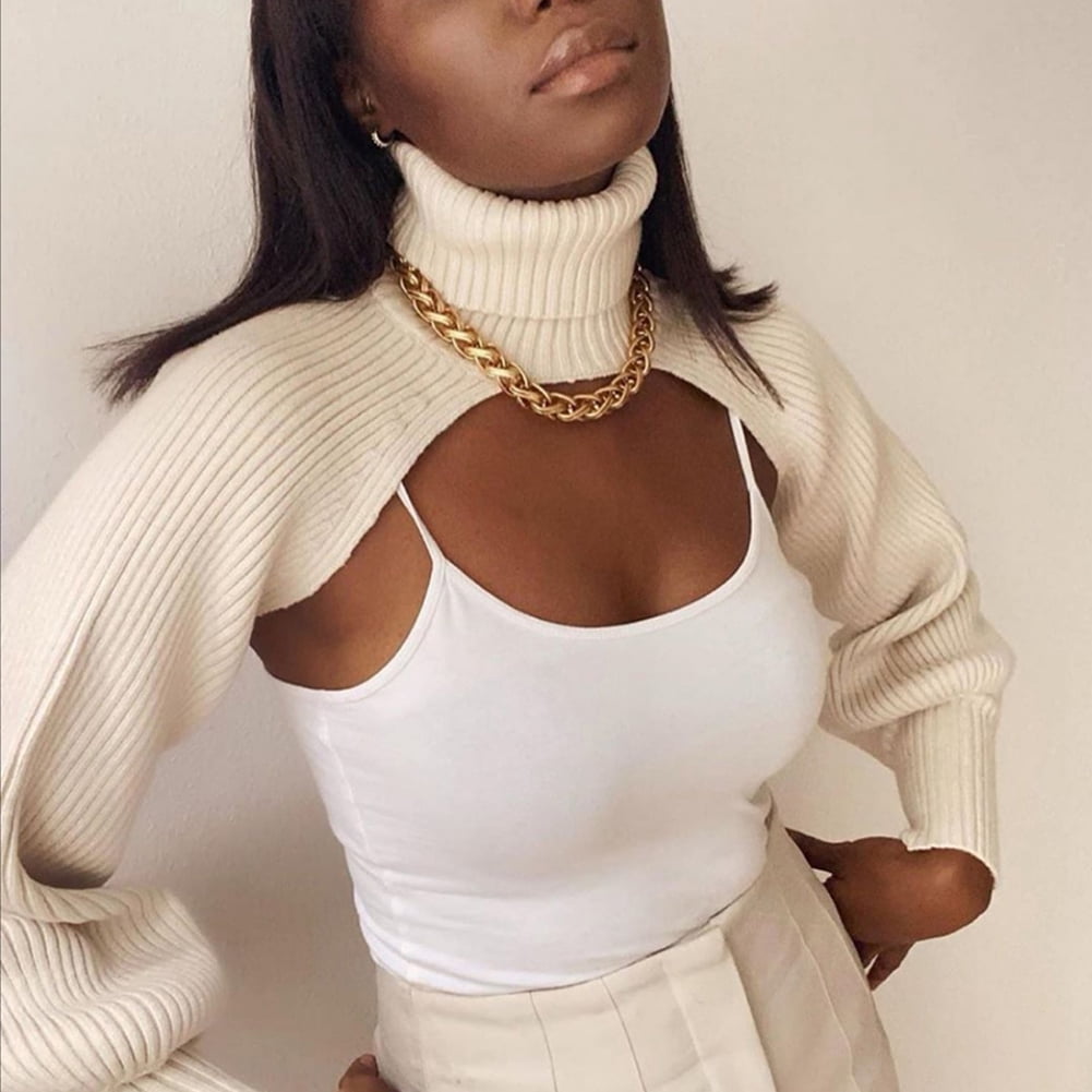 Fashion Basic Super Short knitted tops 