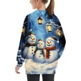 thumbnail image 4 of Girls Sweatshirt Pullover Crewneck Oversized Pullover Cotton Clothes Printed Long Sleeves Tops Casual Fleece Sweater with Pocket Fall Winter Warm Sweatshirts Kids Hoodies, 4 of 6
