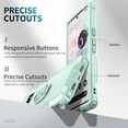 thumbnail image 6 of SaniMore for Google Pixel 7 Multi-Functional Case, 3-Layer Protection Magnetic Cover Support Car Mount & 360° Rotatable Metal Ring Kickstand Full Body Shockproof Protective Shell, Green, 6 of 8