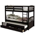 thumbnail image 6 of Twin over Twin Wood Bunk Bed with Trundle and Drawers, 6 of 7