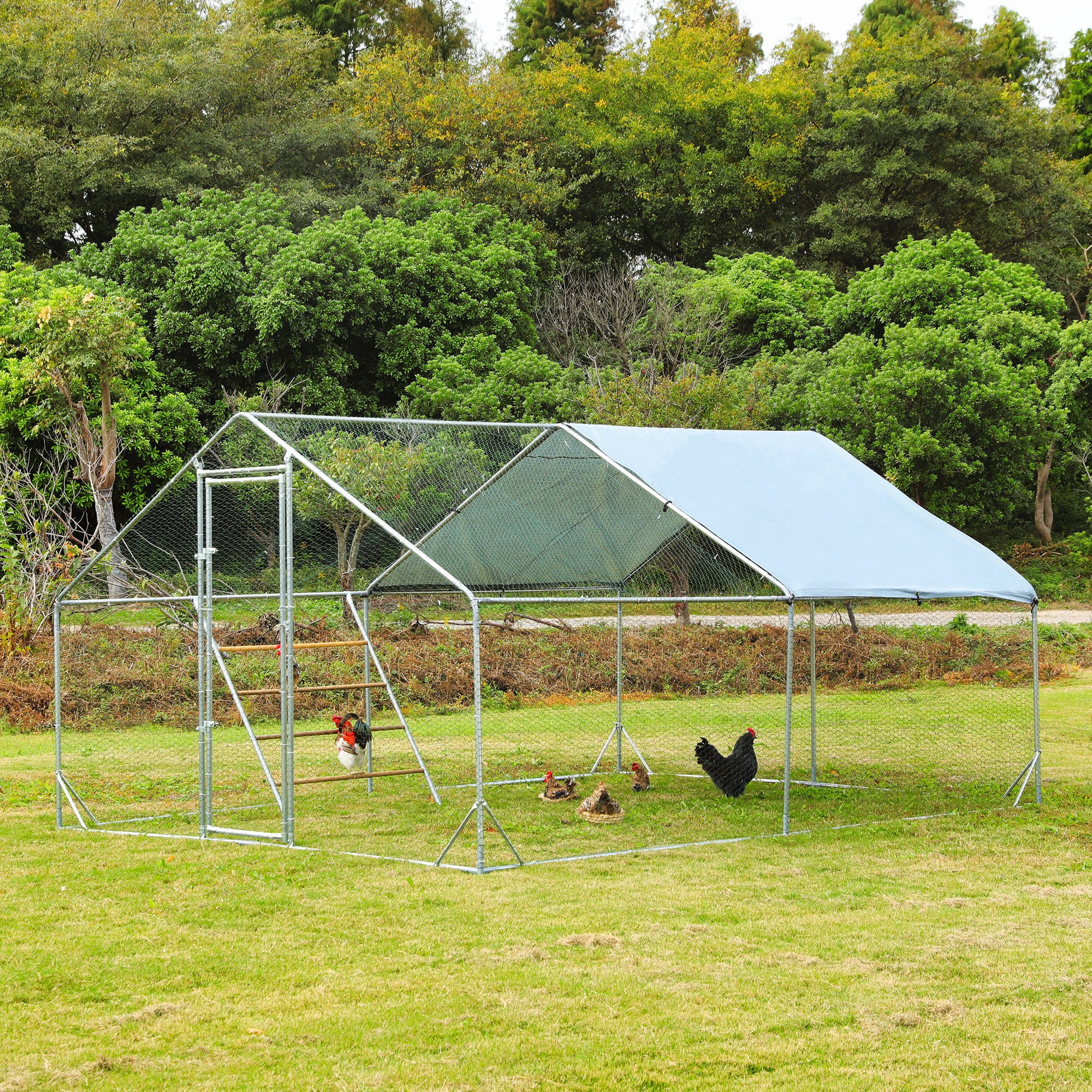 Tolead Large Metal Chicken Coop Upgrade TriSupporting Wire Mesh
