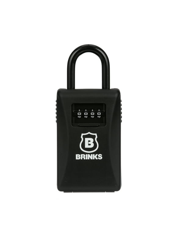 Brinks, Aluminum 79mm Resettable Combination Lock Box with 1 13/16in Covered Shackle