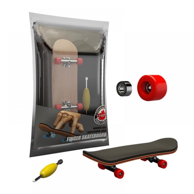 Planche à Doigts Complète en Bois Mini Fingerboard avec Roues à Roulement-A3-