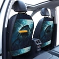thumbnail image 3 of Naloa Undersea Shark 2Pcs Anti-Kick Back Seat Cover Kick Mat, Car Seat Protector with 3 Storage Pockets, 3 of 8