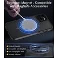 thumbnail image 4 of for iPhone 13 / 14 Case Compatible with MagSafe, Translucent Matte Shockproof Phone Case Cover - Black, 4 of 7