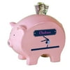 My Bambino Asymmetrical Pig Piggy Banks & Money Jars Pink/ Black