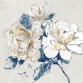 thumbnail image 2 of Jensen, Asia 20x20 Black Ornate Wood Framed with Double Matting Museum Art Print Titled - Gold Rosa I, 2 of 4