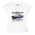 thumbnail image 5 of This Is Mustang Country King of the Road Women's V-Neck T-shirt Legendary Performance Classic American Muscle Licensed Tee, 5 of 7