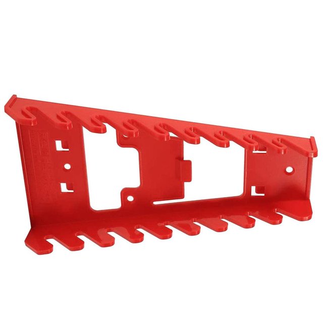Speravity Soporte de llave de 9 ranuras Tablero de pared Carro de herramientas Soporte de llave inglesa Soporte de almacenamiento de llave de estante de Herramientas y ferretería Speravity TO000004-00B