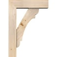 thumbnail image 3 of Ekena Millwork 7 1/2"W x 28"D x 40"H Olympic Block Smooth Bracket w/ Offset Brace, Douglas Fir, 3 of 25