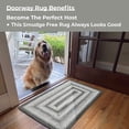 thumbnail image 2 of Homespice Decor 329639 22 x 72 in. Rectangular Graphite Ultra Durable Braided Runner Rug, Grey, 2 of 2
