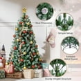 thumbnail image 3 of Huloretions Prelit Artificial Christmas Tree with Pine Cones,Full Hinged Branch Tips,Pre-Lit Xmas Tree for Xmas Decoration, 3 of 6