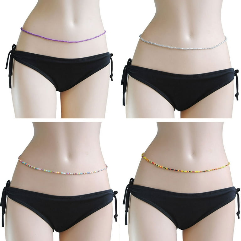 Dropship 8 Pcs Waist Beads Chain For Women African Colorful Elastic Waist  Chain Belly Beads Boho Summer Beach Body Chain Bikini Set to Sell Online at  a Lower Price