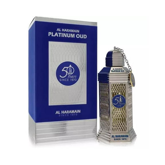 Al Haramain 566368 100 ml 50 Years Platinum Oud Eau De Parfum Spray for Men & Women