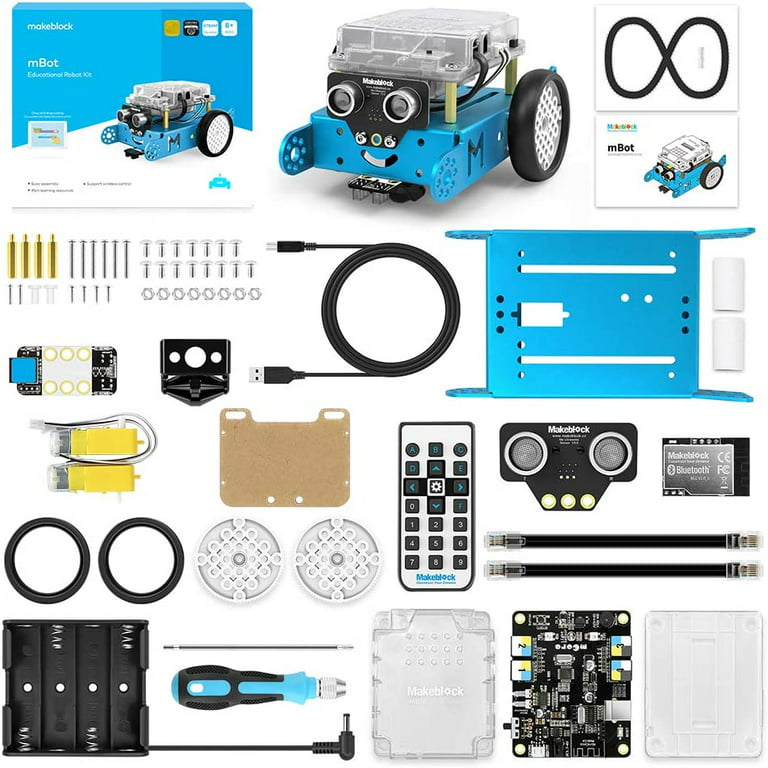 Makeblock mBot Robot Kit with Dongle, STEM Projects for Kids Ages 8-12  Learn to Code with Scratch Arduino, Robot Kit for Kids, STEM Toys, Computer