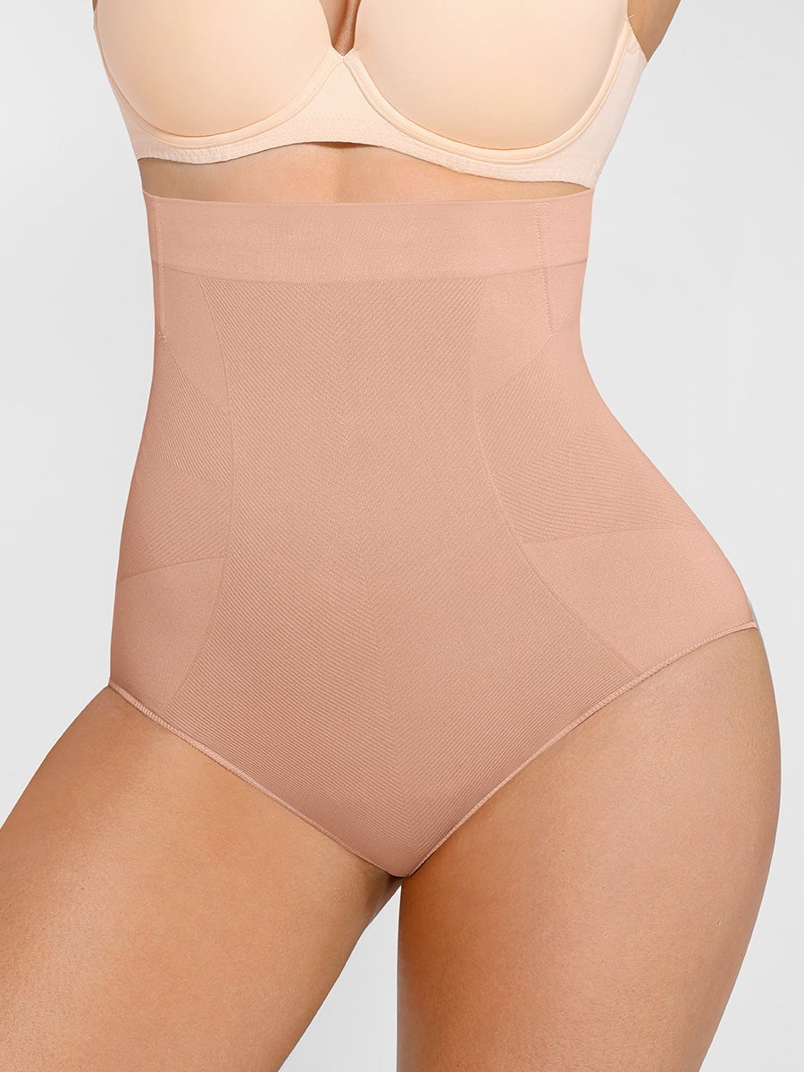 FeelinGirl Women's High-Waisted Tummy Control Seamless Shapewear Briefs, Sizes XS-4XL