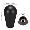 thumbnail image 2 of Uxcell Ellipse Oval Joystick Rocker Ball Top Head Handle Tipo Americano Repuesto de Piezas para Juegos de Arcade DIY Rojo Negro 2Pcs, 2 of 3
