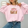 thumbnail image 2 of Merry Christmas Embroidered Sweater, Reindeer Embroidery Sweatshirt, Holiday Xmas Jumper, Festive Reindeer Hoodie, Embroidered T-Shirt, 2 of 5