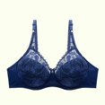 thumbnail image 3 of Bigersell Tshirt Bras for Women On Sale Plus Size Bras Convertible Bra Style B5095 V-Neck Convertible Bras Hook and Eye Bra Closure Tall Size Training Bras for Girls 8-10 Blue XL, 3 of 4