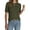 Army Green, variant on Short Sleeve Sweater for Women Spring Tops Crew Neck Lightweight Pullover Loose Dressy Casual Blouse Basic Clothes