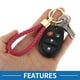 thumbnail image 4 of Llavero de Coche Único Bargains Llavero Universal con Anillo para Llaves de Fob para Casa Aleación de Zinc Tono Dorado Rosa Rojo 2 Pcs, 4 of 6