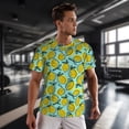 thumbnail image 3 of Wukai Lemon1 Print Men's Short-Sleeved Mesh T-Shirt,Quick-Dry Short Sleeve Workout T-Shirt-XX-Large, 3 of 8