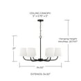 thumbnail image 3 of Capital Lighting - Brody - 6 Light Chandelier In Contemporary Style-21 Inches, 3 of 7