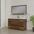 thumbnail image 2 of Alya Bath Paterno 60" Wood Single Freestanding Bathroom Vanity in Rosewood Brown, 2 of 7
