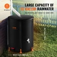 thumbnail image 4 of VEVOR Collapsible Rain Barrel, 53 Gallon/201 L Portable Rain Water Collection Barrel, PVC Rainwater Collection System with Spigots and Overflow Kit, Water Barrel for Garden Water Catcher, 4 of 9
