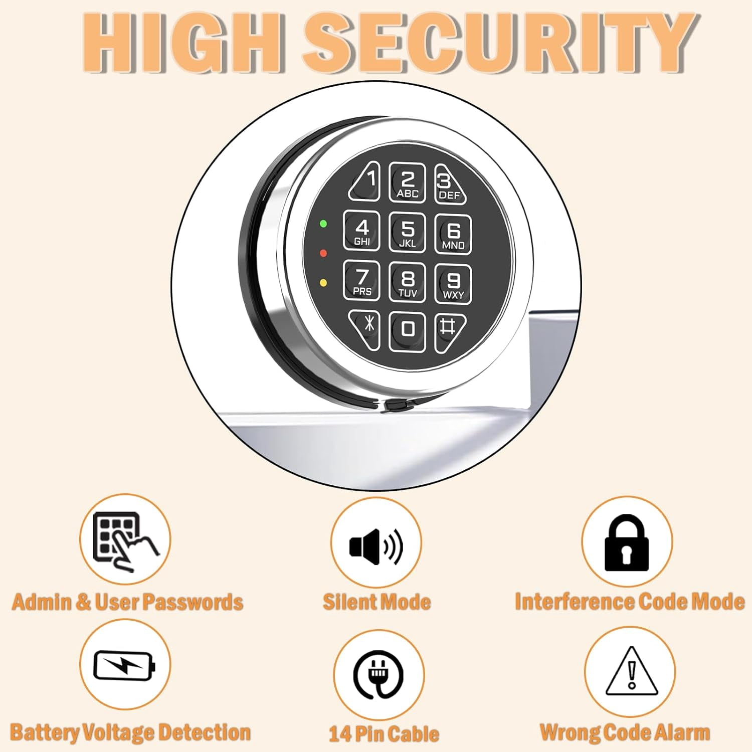 Wah Lin Parts Replacement Lock for Gun Safe