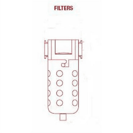 Milton Industries 1/4" Coalescing Filter Metal Bowl
