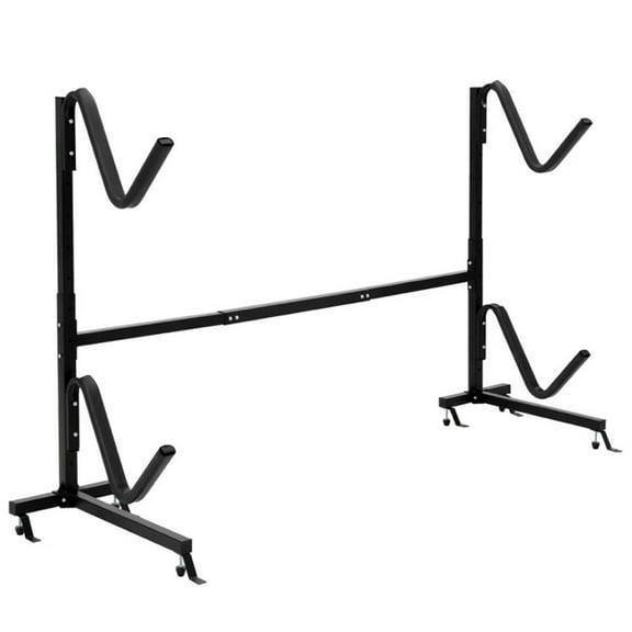 Spaco Freestanding Height Adjustable Dual Kayak Storage Rack, Freestanding kayak Rack for SUP, Canoe & Paddleboard