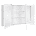 thumbnail image 4 of Design House 48" Wood Mirrored Wall Mount Bathroom Medicine Cabinet, White, 4 of 19