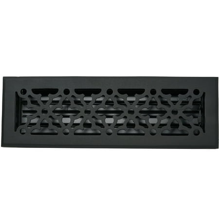 

Madelyn Carter Gothic Floor - Wall Registers (Cast Aluminum) 4 x 14 (Overall Size: 5-1/2 x 15-1/2 ) Floor Vent Cover - Wall Vent Cover - Includes Mounting Clips