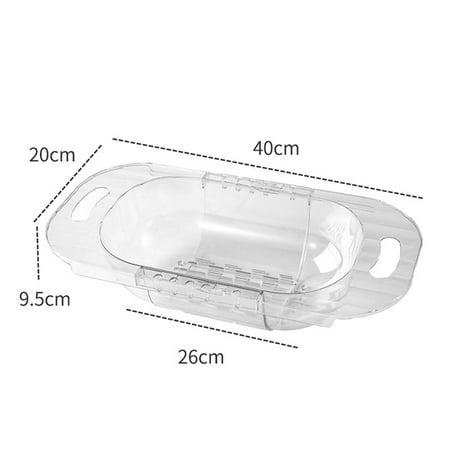 

Retractable Clear Drainage Basket Kitchen Filter Water Shelf Useful Housewares
