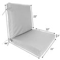 thumbnail image 4 of Jordan Manufacturing 44" x 22" Rectangular Outdoor Chair Cushion with Ties, 4 of 10