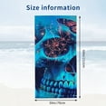 thumbnail image 3 of PHYHOO  Blue Butterflies Skull Beach Towel, Absorbent Quick Dry Swimming Yoga Beach Towels, Sand Free Microfiber Beach Towel 30x60in, 3 of 8