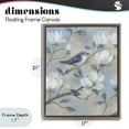 thumbnail image 4 of Stupell Industries Shabby Chic Blue Bird & Magnolia Brown Floating Frame Canvas Art, 17 x 21, by Nan, 4 of 8