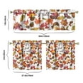 thumbnail image 6 of Rod Pocket Kitchen Curtain Set 3-Piece, 27.5x36 Inch Valance & Tier Drapes, Polyester Pongee Cafe Curtains for Living Room, Bathroom, Farmhouse Rustic Country Window Treatments., 6 of 6