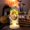 A, variant on Halloween Christmas Glass Dome Lighted Pumpkin Flower Arrangement Night Light Holiday Decor Tabletop Centerpiece Festive Gift Decoration LED Display for Home Party Mantel Shelf Accent