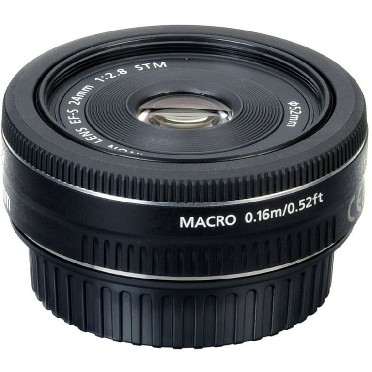 Canon EF-S 24mm f/2.8 STM Lens for DSLR Camera: Lightweight